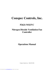 Conspec Controls P2621-NO2/VC Operation Manual