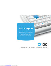 GMK electronic design UNIQEY Q100 Operating Manual