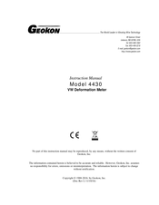 Geokon 4430 Instruction Manual