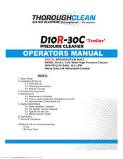 ThoroughClean D10R-30C Trailer Operator's Manual