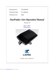 Laipac StarFinder Aire Operation Manual