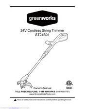 GreenWorks ST24B01 Owner's Manual