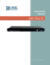 Burk ARC Plus SL Instruction Manual