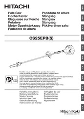 Hitachi CS25EPBS Handling Instructions Manual