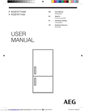 AEG RCB74711NW User Manual