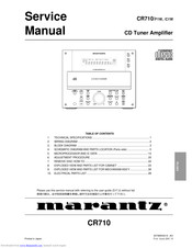 Marantz CR710/C1W Service Manual