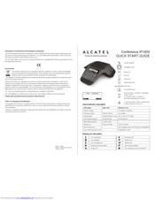 Alcatel Conference IP1850 Negro, Terminal inalámbrico, Digital, 158 x 57 Pixeles, 200 entradas, SIPv2 Teléfono IP 