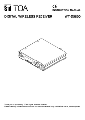 Toa WT-D5800 GG1 Instruction Manual