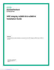 HPE Integrity rx2800 i6 Installation Manual