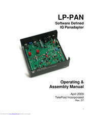 TelePost LP-PAN Operating And Assembly Manual
