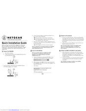 NETGEAR DG824M - 802.11b Wireless ADSL Modem Quick Installation Manual