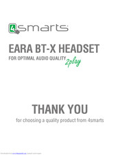 4smarts Eara BT-X Manual