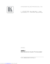 Kramer Tools 482xl User Manual