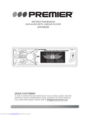 Premier SCR-4329DUSD Instruction Manual