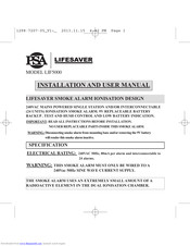 PSA Lifesaver LIF5000 Installation And User Manual