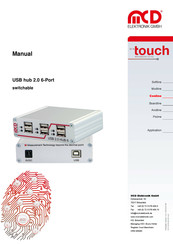 MCD Elektronik USB hub 2.0 6-Port switchable Manual