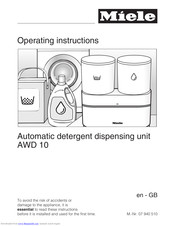 Miele AWD 10 Operating Instructions Manual