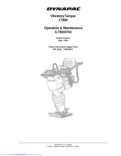 Dynapac LT800 Operation & Maintenance Manual