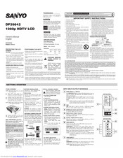 Sanyo DP39842 Owner's Manual