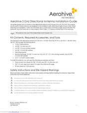 Aerohive AP170 Installation Manual
