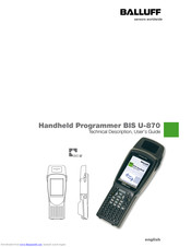 Balluff BIS U-870 Technical Description, User's Manual