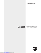 RCF MZ 8060 User Manual