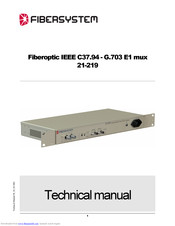 Fibersystem 21-219 Technical Manual