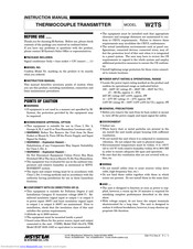 M-System W2TS Instruction Manual