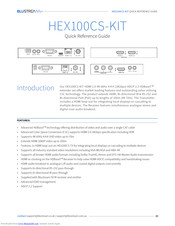 BluStream HEX70CS-KIT Quick Reference Manual