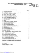 J.P. Instruments EDM-711 Installation Manual