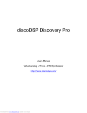 discoDSP Discovery Pro User Manual