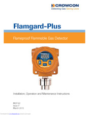 Crowcon Flamgard-Plus Installation, Operation And Maintenance Instructions
