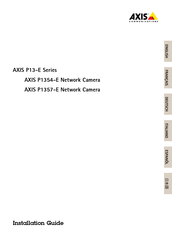 Axis AXIS P1354-E Installation Manual