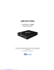 Broadata LBC-H/V-T-SCL User Manual