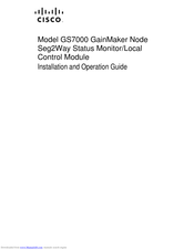 Cisco GS7000 Installation And Operation Manual