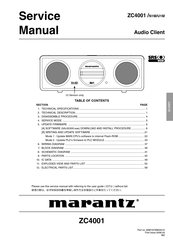 Marantz ZC4001/U1M Service Manual