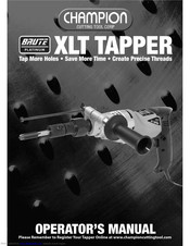 Champion Brute Platinum XLT Tapper Operator's Manual