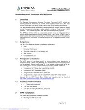 Cypress WPT-800 Series Installation Manual