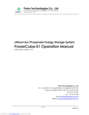 Pylontech PowerCube-X1 Operation Manual