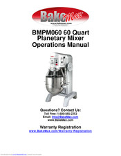 Bake Max BMPM060 Operation Manual
