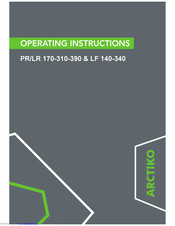 Arctiko PR 170 Operating Instructions Manual