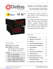 Define Instruments PRO-CTR100 Manual