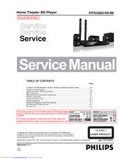 Philips HTS3582/93 Service Manual