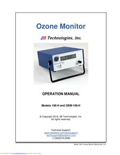 2B Technologies OEM-106-H Operation Manual