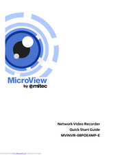 ERNITEC MVINVR-08POE4MP-E Quick Start Manual