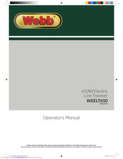Webb WEELT650 Operator's Manual