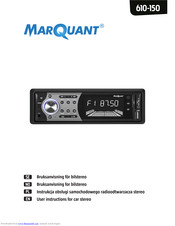 Marquant 610-150 User Instructions