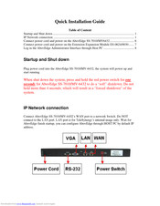 TeleSynergy AbovEdge MV-6432 Quick Installation Manual