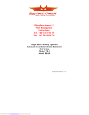 Raytech TR-1 Instruction Manual