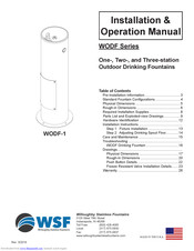 WSF WODF-2-CHD Installation & Operation Manual